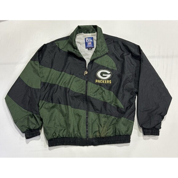 VTG Green Bay Packers Pro Player NFL Experience Full Zip Wind Breaker Size L P2 - Picture 2 of 13